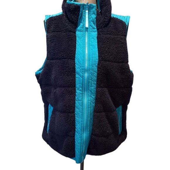 Talbots Jackets & Blazers - Talbots Women's XL Reversible Quilted Vest Navy/Green Casual Sleeveless